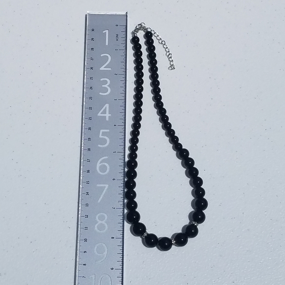 Shiny Black Faux Pearls - Picture 3 of 3